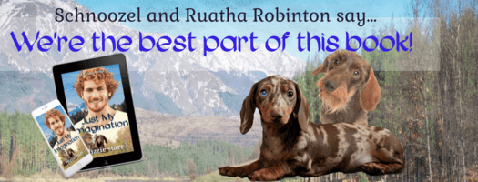 Fiction Furbaby: Meet Schnoozel and Ruatha from Just My Imagination by *lizzie starr @lizziestarr @RobsRescues #RLFblog #Pets